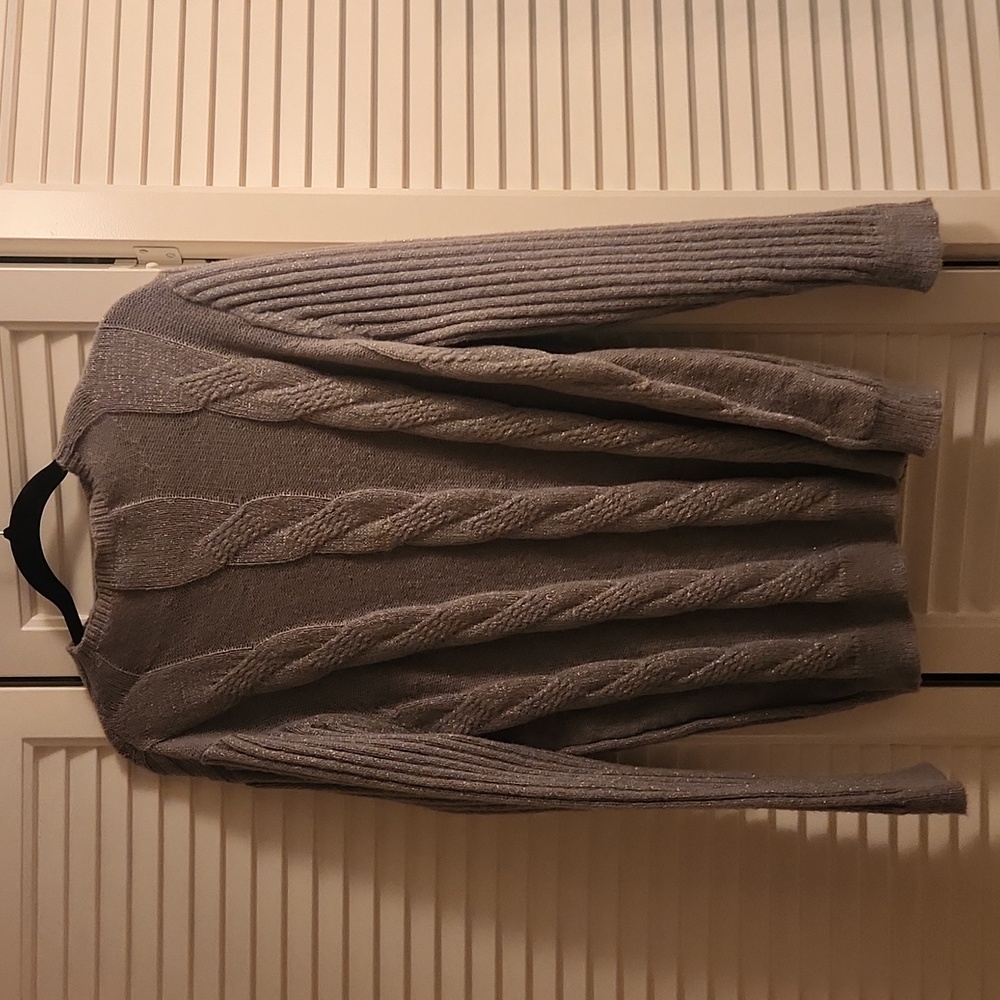 - Grey sweater. Perfect for cold weather